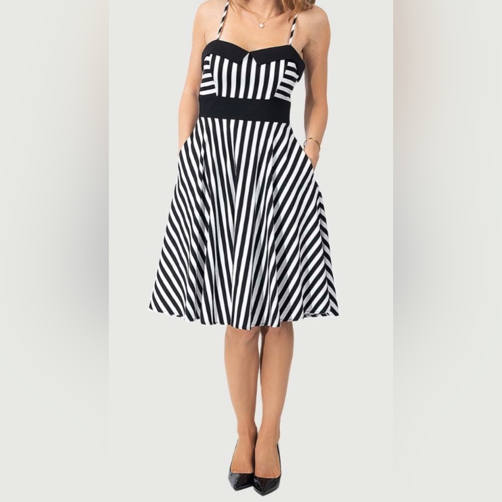 Eva Rose Retro Midi Dress, XL